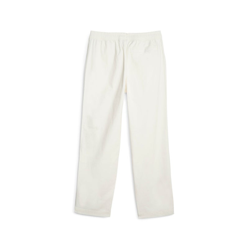 PUMA BETTER CLASSICS Mens White Woven Sweatpants - Image 2